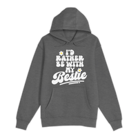 Unisex Small Charcoal Heather Pullover Hooded Sweatshirt