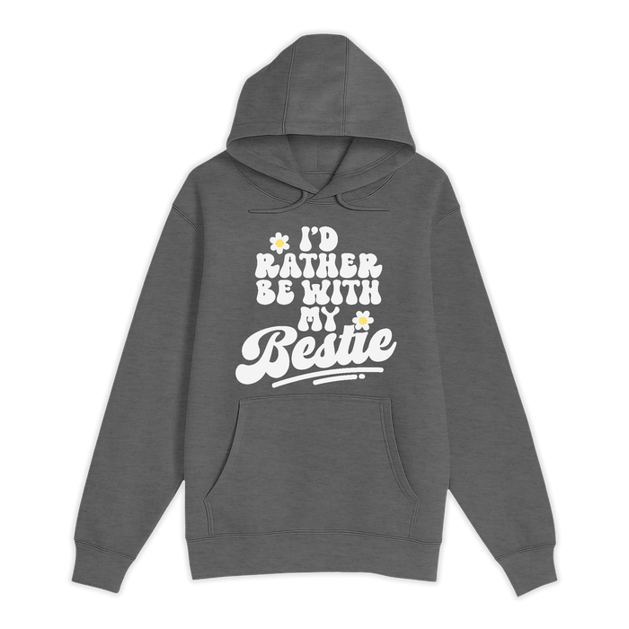 Unisex Small Charcoal Heather Pullover Hooded Sweatshirt