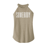 Womens X-Small Sand Rocker Tank Top