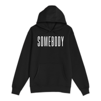 Unisex Small Black Pullover Hooded Sweatshirt