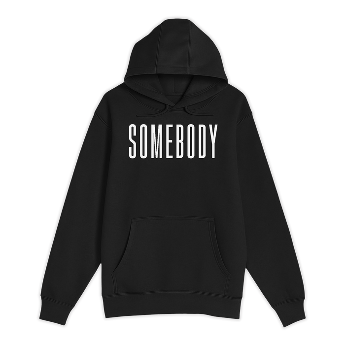 Unisex Small Black Pullover Hooded Sweatshirt