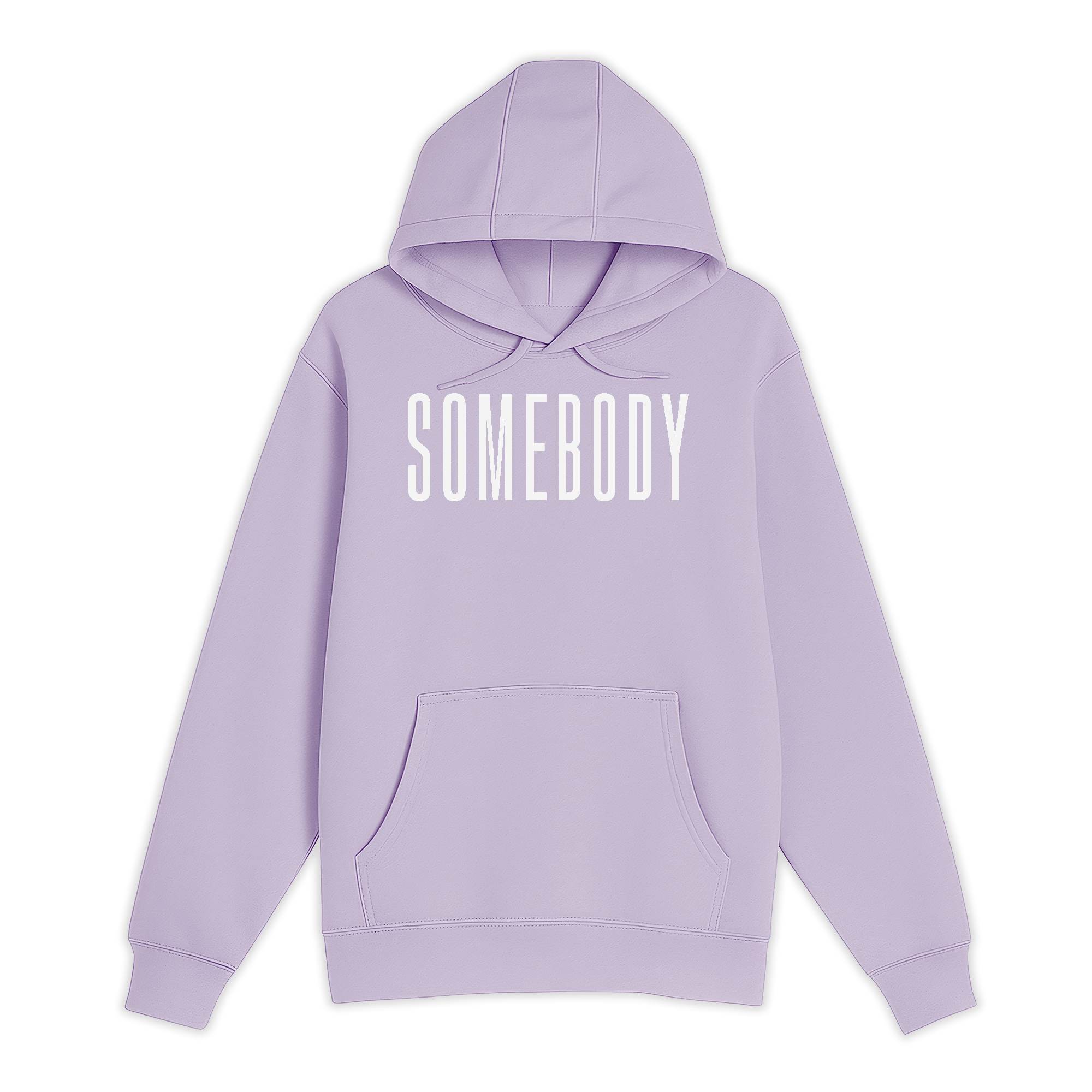 Unisex Small Lilac Pullover Hooded Sweatshirt