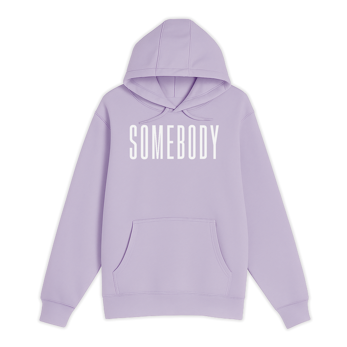 Unisex Small Lilac Pullover Hooded Sweatshirt