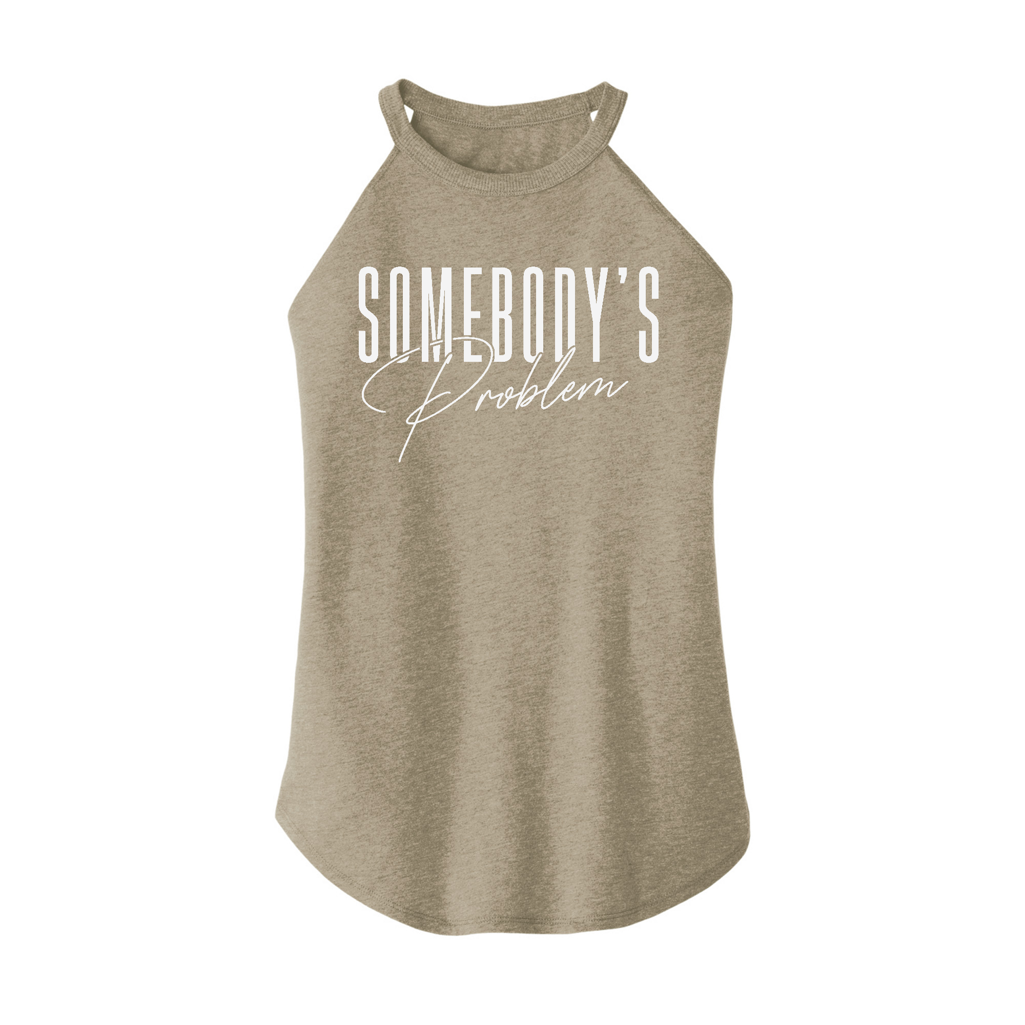 Womens X-Small Sand Rocker Tank Top