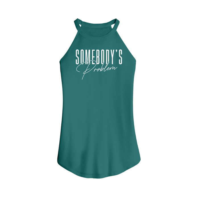 Womens X-Small Teal Tank Top