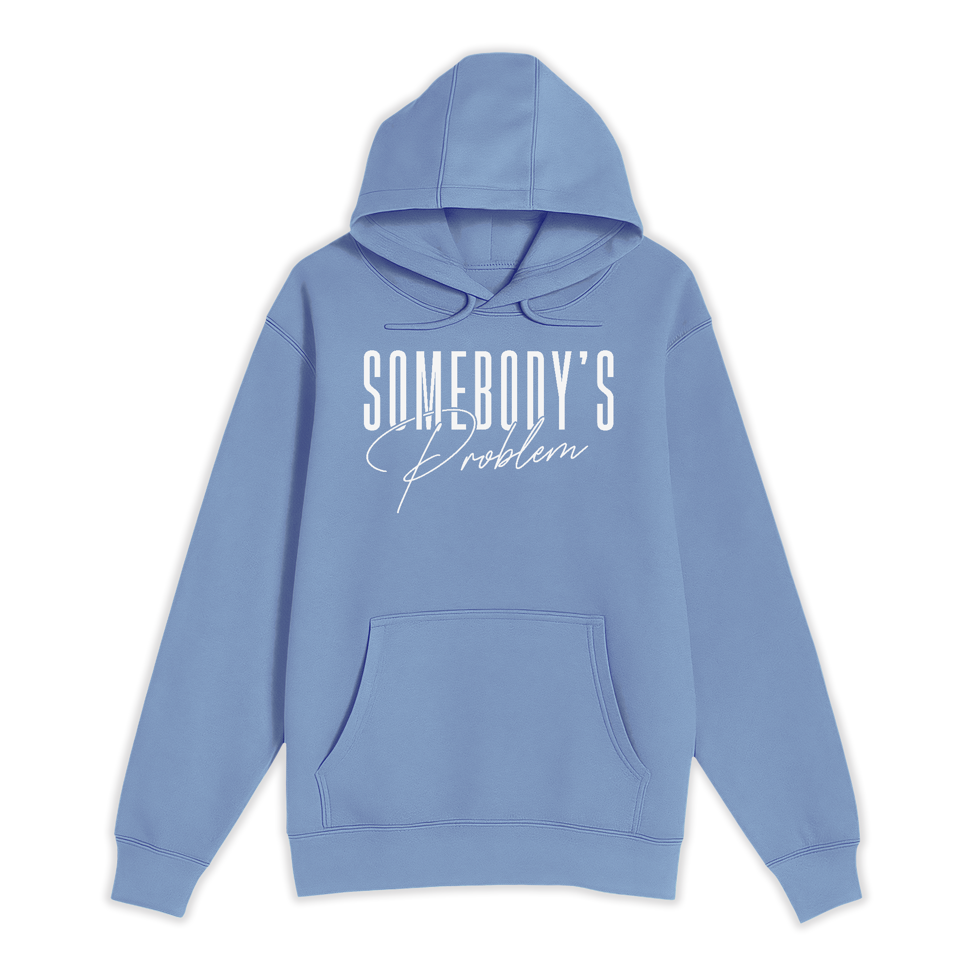 Unisex Small Colony Blue Pullover Hooded Sweatshirt