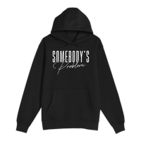Unisex Small Black Pullover Hooded Sweatshirt