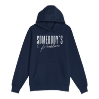 Unisex Small Navy Pullover Hooded Sweatshirt
