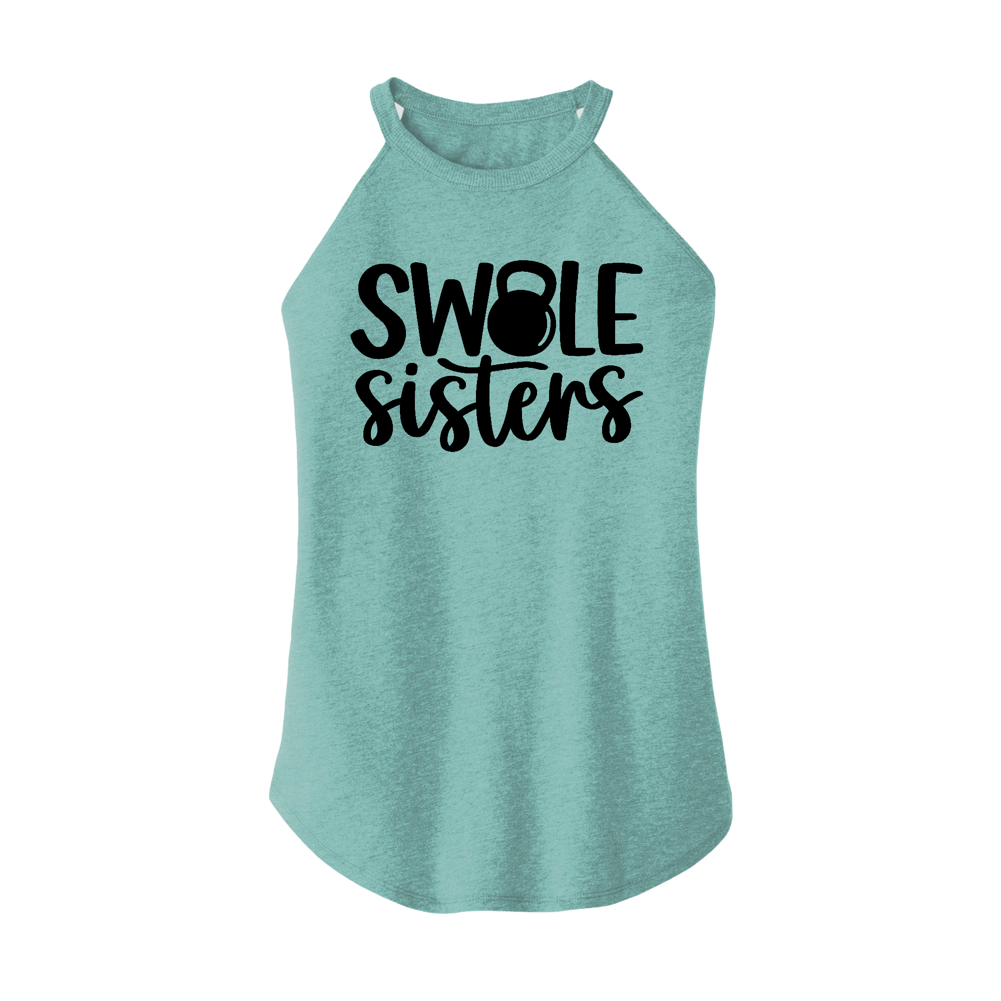 Womens X-Small Teal Rocker Tank Top