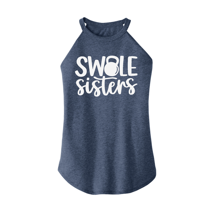 Womens X-Small Navy Heather Rocker Tank Top