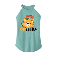 Womens X-Small Teal Rocker Tank Top