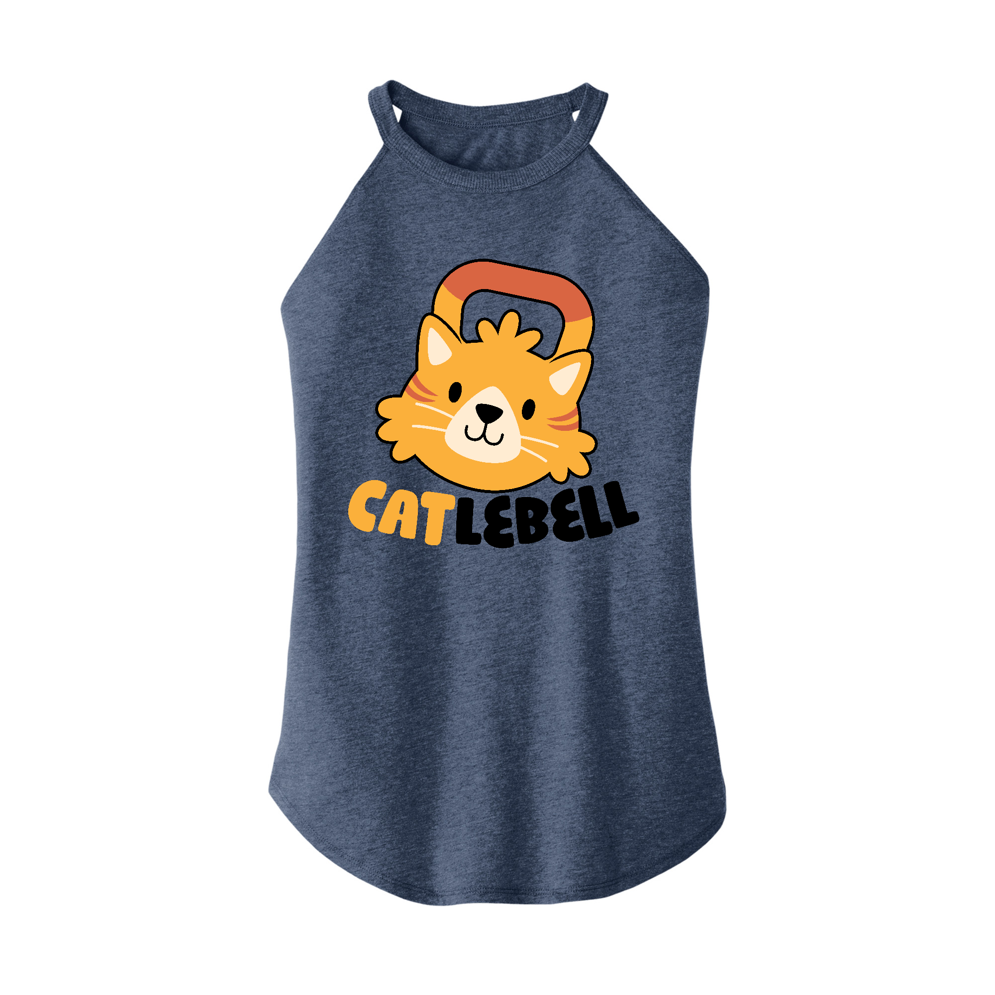 Womens X-Small Navy Heather Rocker Tank Top