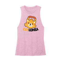 Womens X-Small Light Pink Muscle Tank