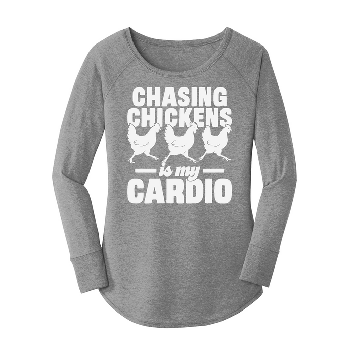 Womens X-Small Grey Long Sleeve Tunic Tee