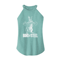 Womens X-Small Teal Rocker Tank Top