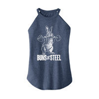 Womens X-Small Navy Heather Rocker Tank Top