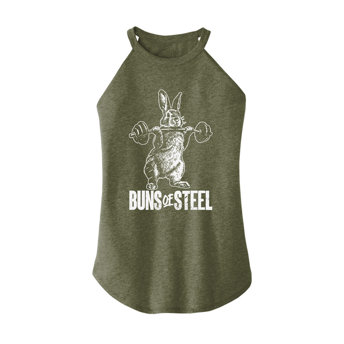 Womens X-Small Military Green Rocker Tank Top