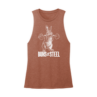 Womens X-Small Brown Muscle Tank