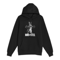 Unisex Small Black Pullover Hooded Sweatshirt
