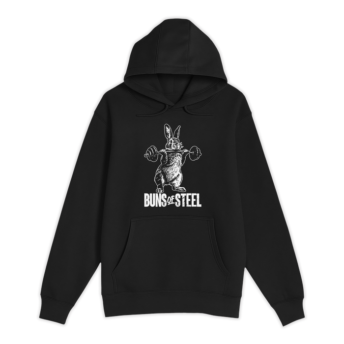 Unisex Small Black Pullover Hooded Sweatshirt