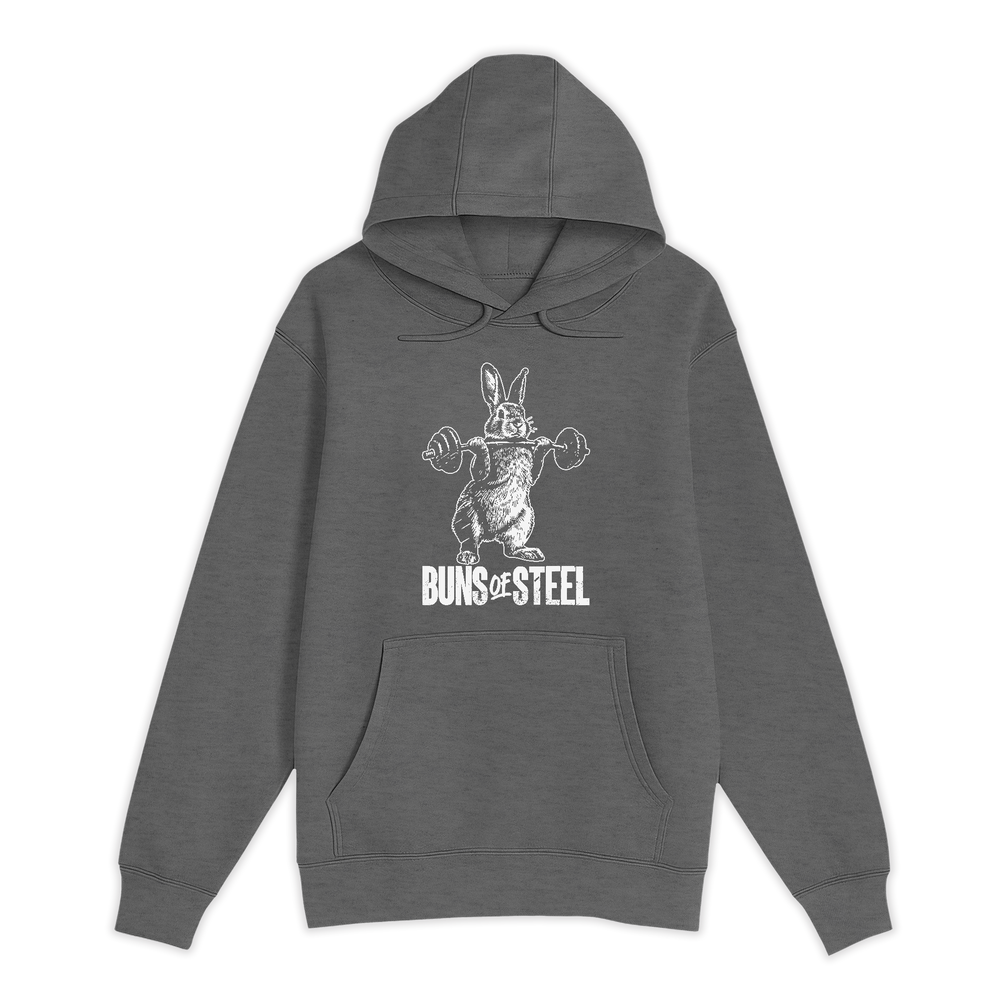 Unisex Small Charcoal Heather Pullover Hooded Sweatshirt