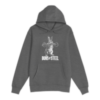 Unisex Small Charcoal Heather Pullover Hooded Sweatshirt