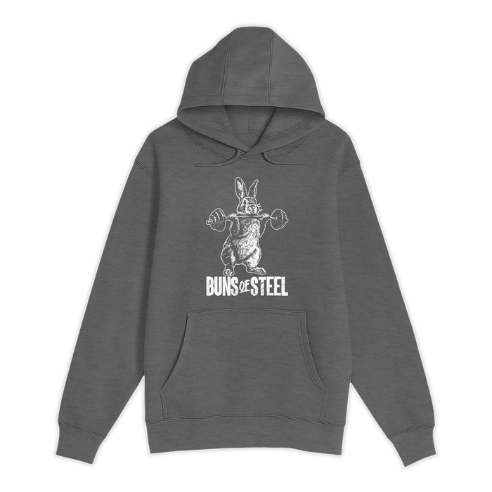 Unisex Small Charcoal Heather Pullover Hooded Sweatshirt