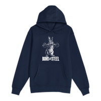 Unisex Small Navy Pullover Hooded Sweatshirt