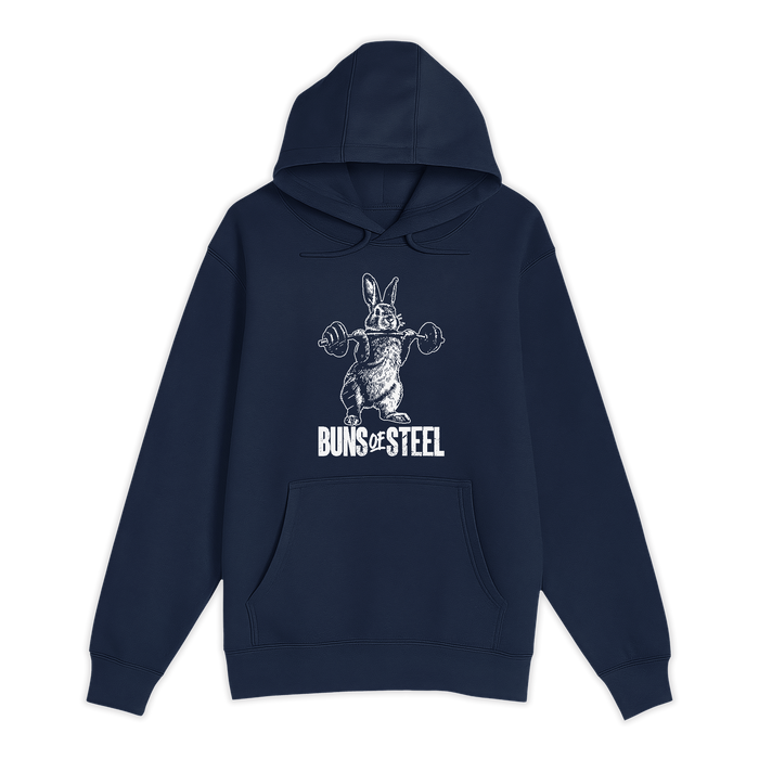 Unisex Small Navy Pullover Hooded Sweatshirt