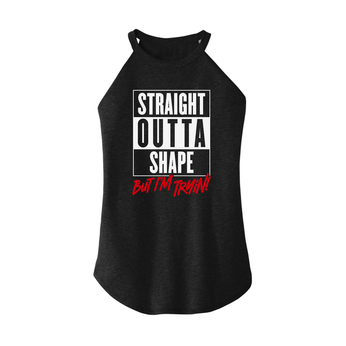 Womens X-Small Dark Heather Gray Rocker Tank Top