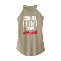 Womens X-Small Sand Rocker Tank Top