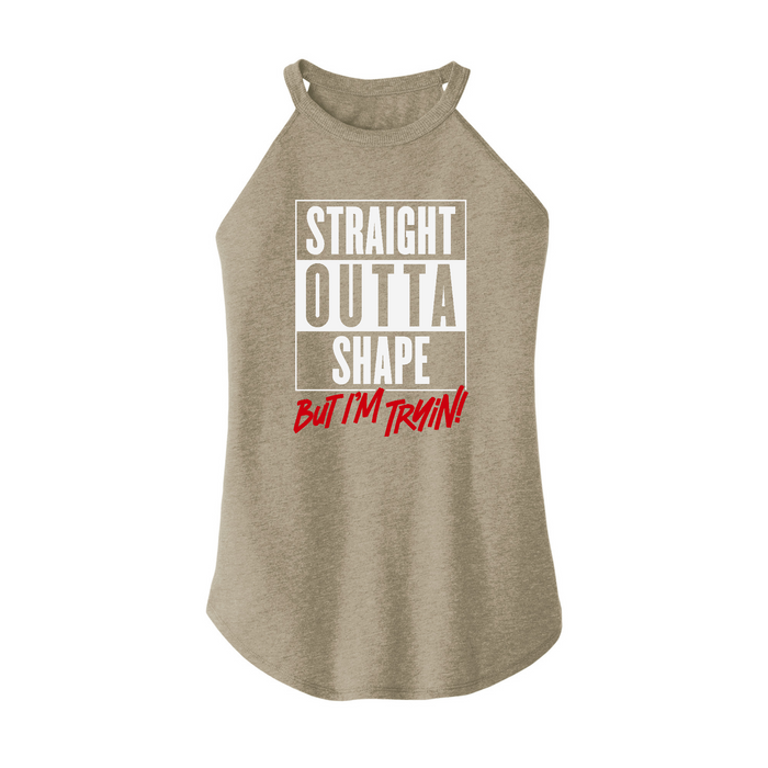 Womens X-Small Sand Rocker Tank Top