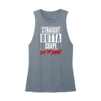 Womens X-Small Teal Muscle Tank