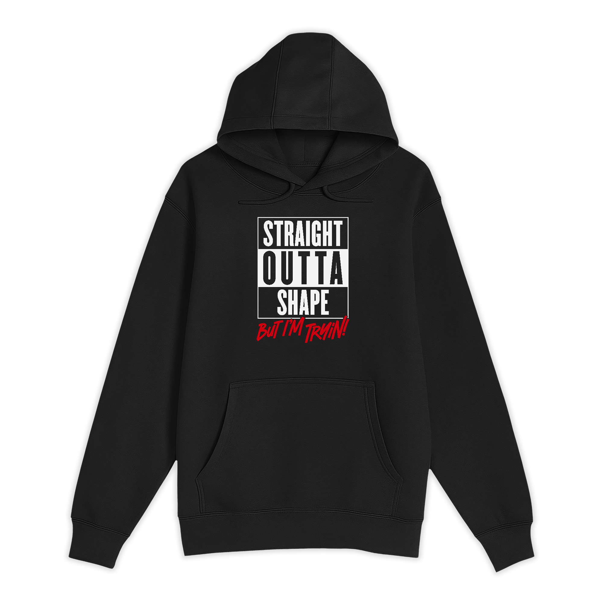 Unisex Small Black Pullover Hooded Sweatshirt