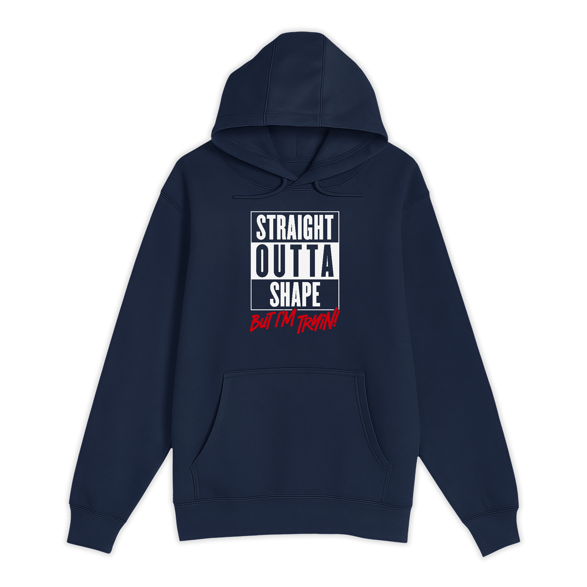 Unisex Small Navy Pullover Hooded Sweatshirt