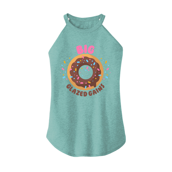 Womens X-Small Teal Rocker Tank Top