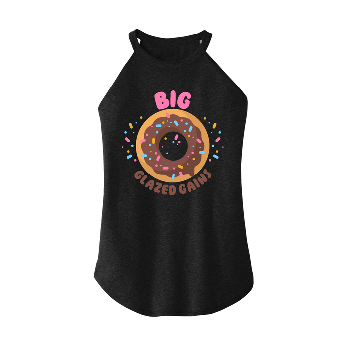 Womens X-Small Dark Heather Gray Rocker Tank Top