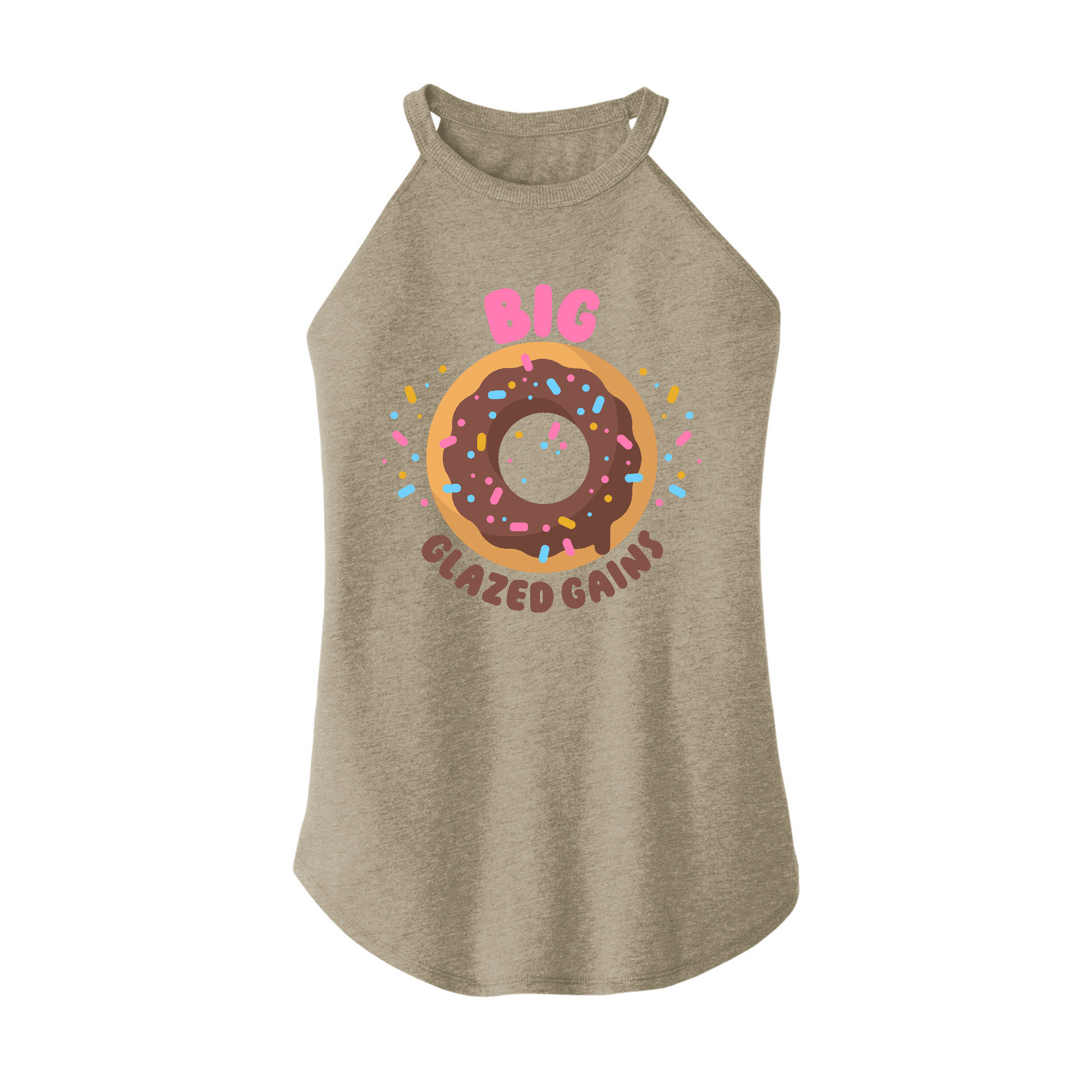 Womens X-Small Sand Rocker Tank Top