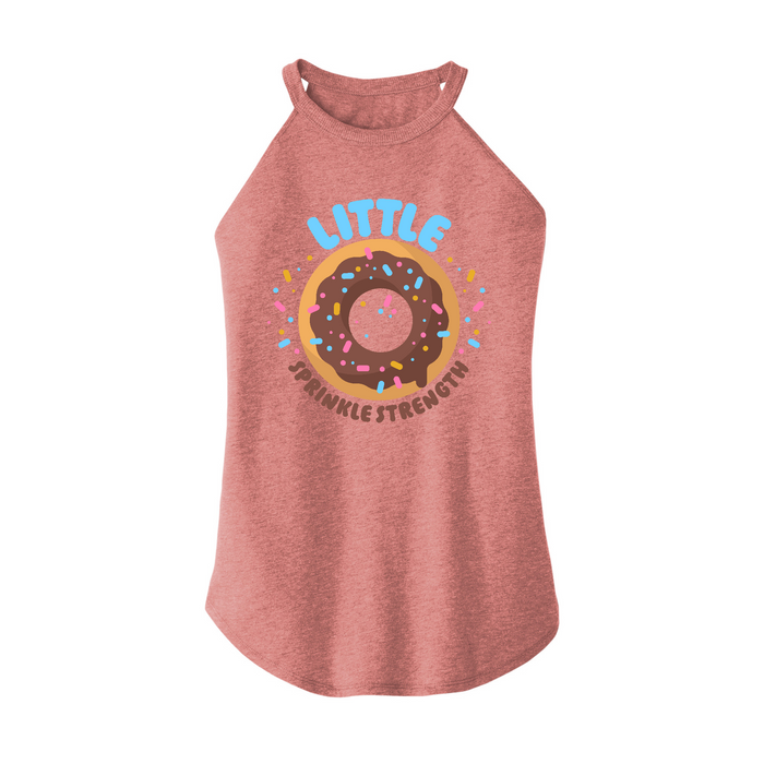 Womens X-Small Light Pink Rocker Tank Top