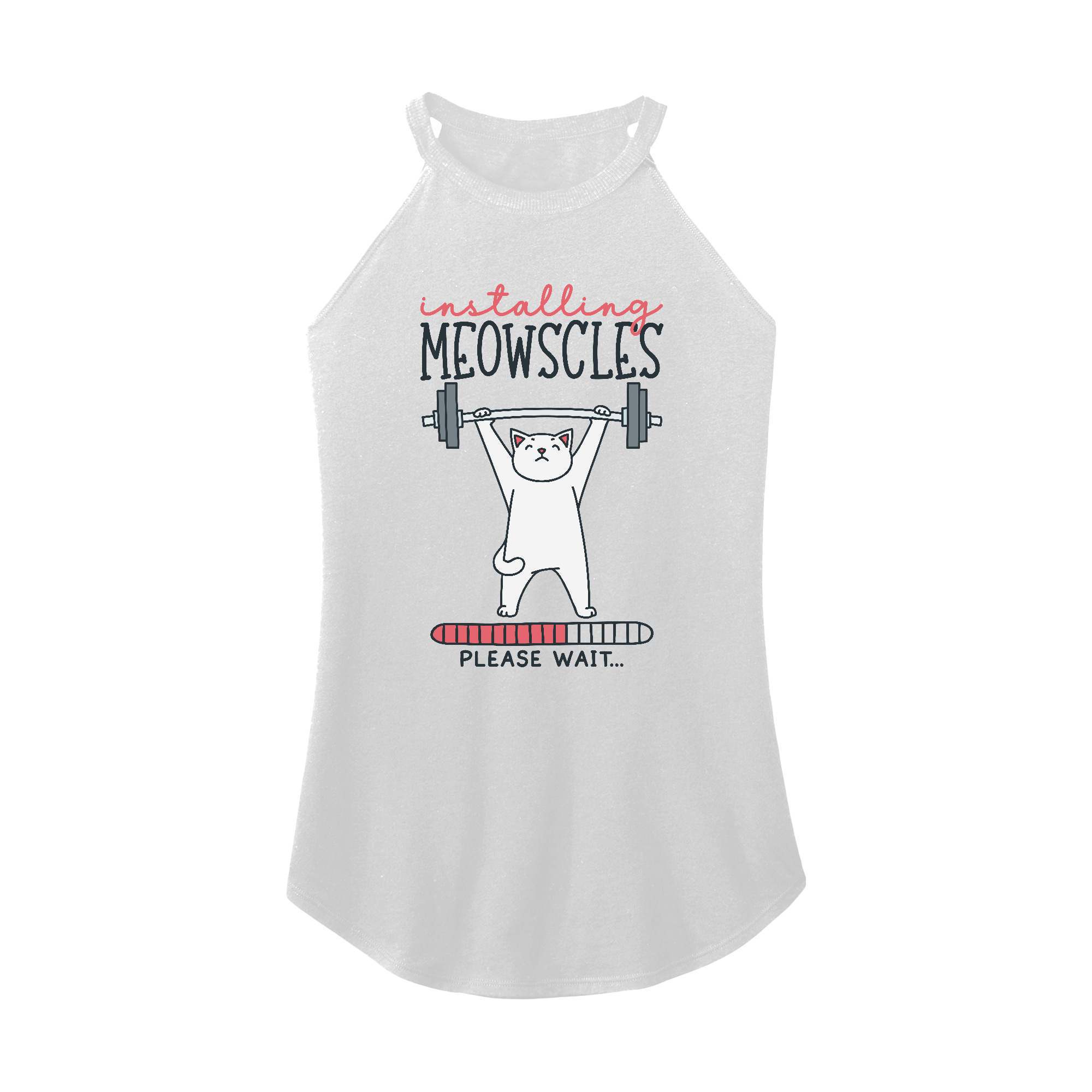 Womens X-Small White Rocker Tank Top