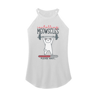 Womens X-Small White Rocker Tank Top
