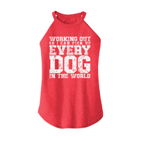 Womens X-Small Red Rocker Tank Top