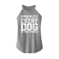 Womens X-Small Grey Rocker Tank Top