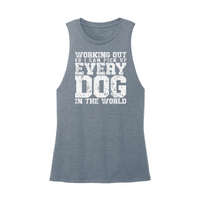 Womens X-Small Teal Muscle Tank