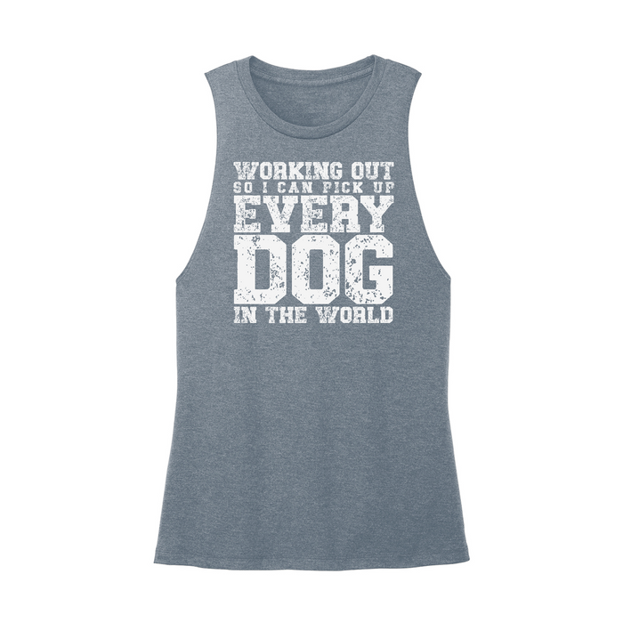 Womens X-Small Teal Muscle Tank