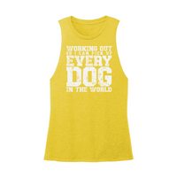 Womens X-Small Yellow Muscle Tank