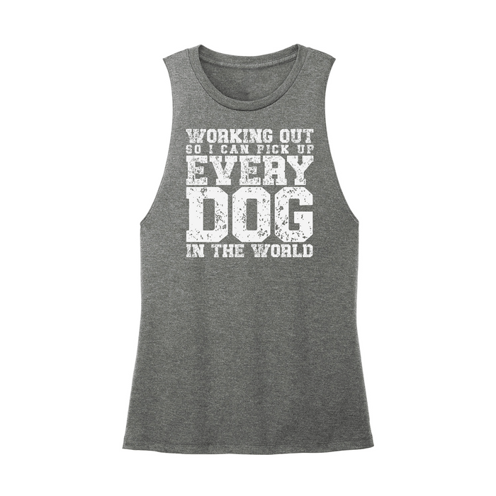 Womens X-Small Dark Gray Muscle Tank
