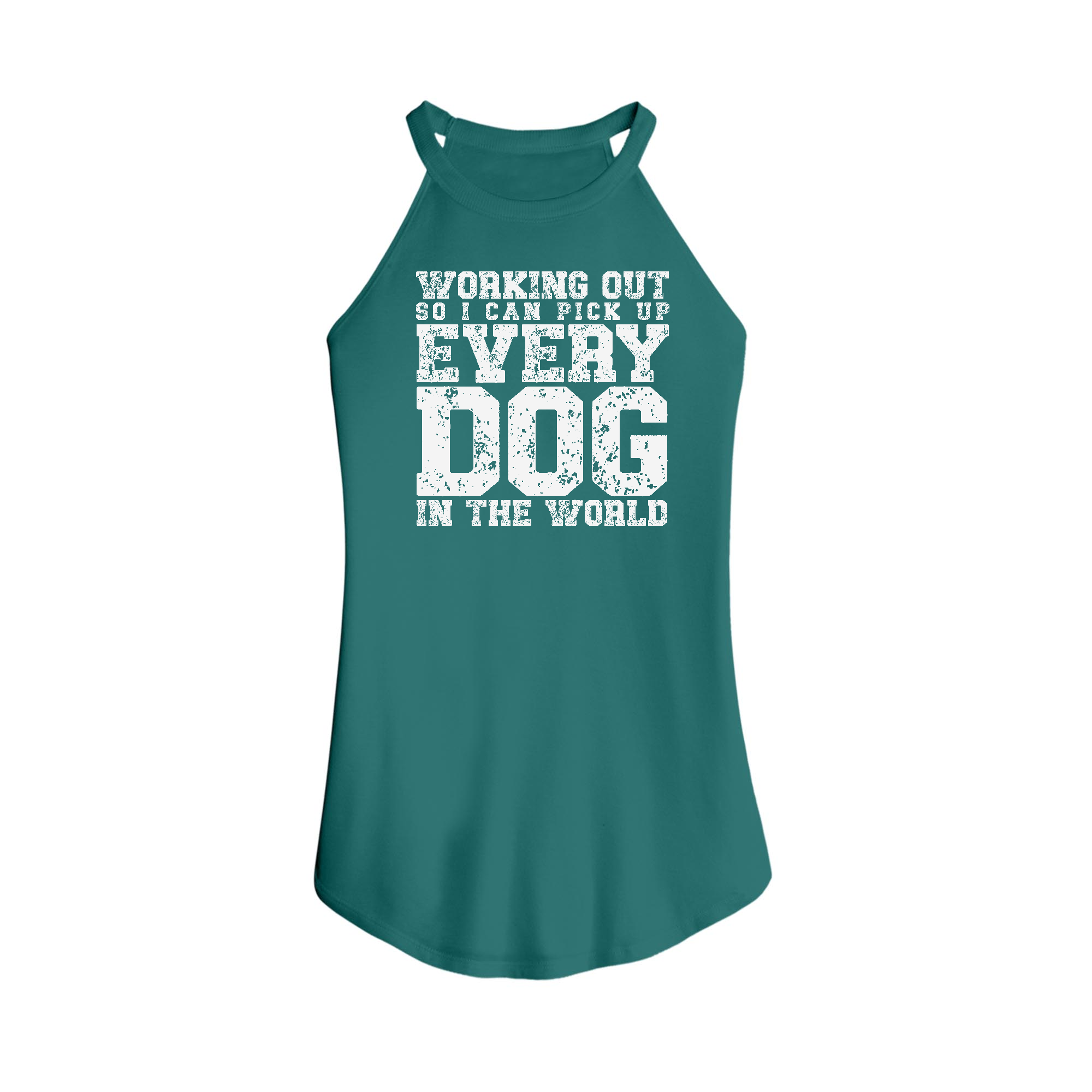 Womens X-Small Teal Tank Top