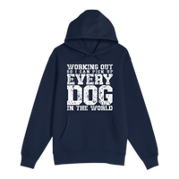 Unisex Small Navy Pullover Hooded Sweatshirt