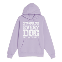 Unisex Small Lilac Pullover Hooded Sweatshirt